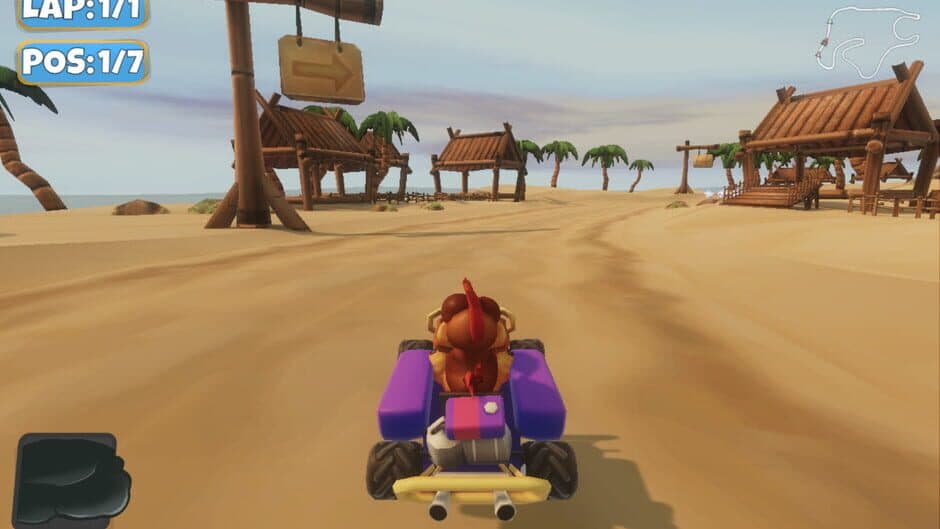 Скриншот 4 из Moorhuhn Kart