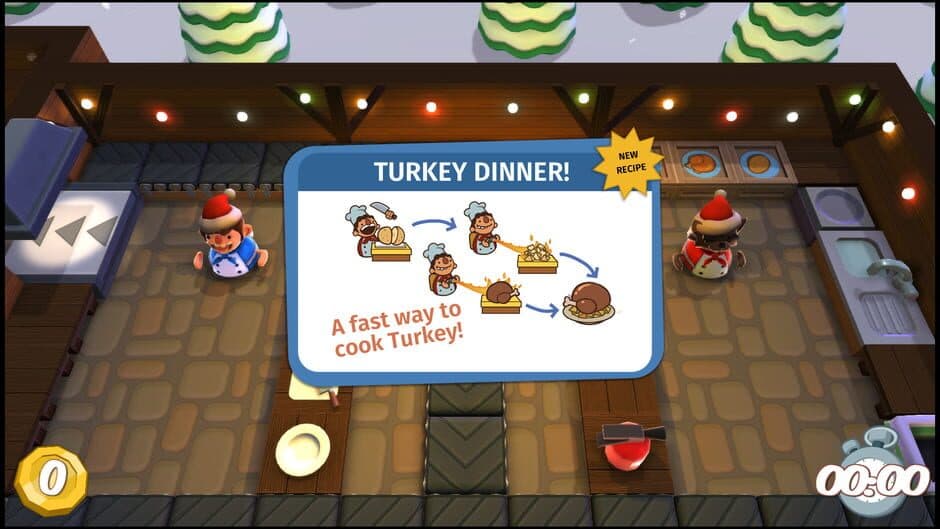 Скриншот 2 из Overcooked!: The Festive Seasoning