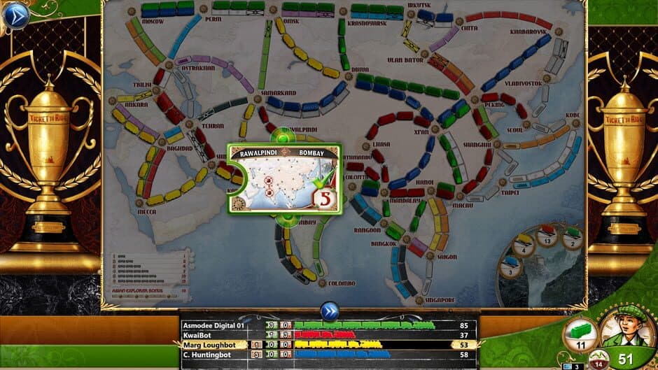 Скриншот 1 из Ticket to Ride: Legendary Asia