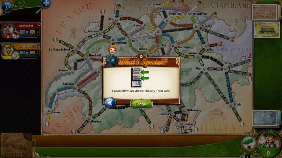 Скриншот 1 из Ticket to Ride: Switzerland
