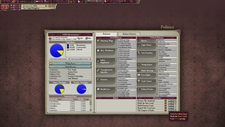 Скриншот 8 из Victoria II: Civil War Edition