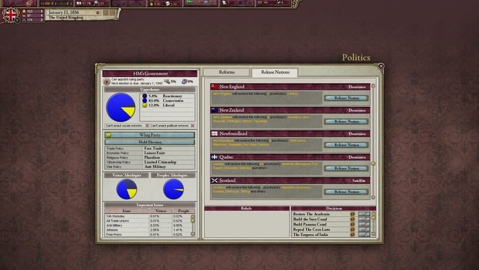 Скриншот 9 из Victoria II: Civil War Edition