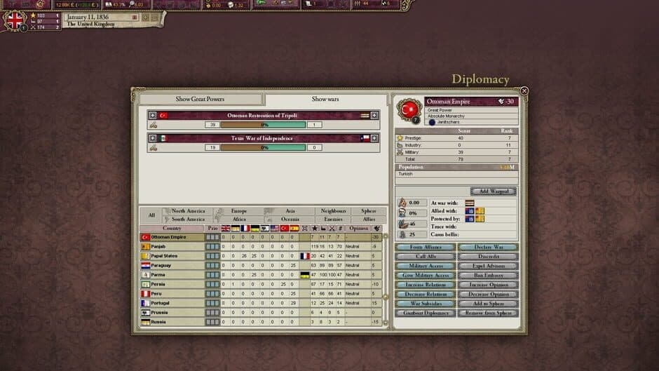 Скриншот 12 из Victoria II: Civil War Edition