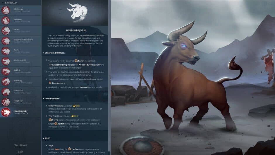 Скриншот 1 из Northgard: Himminbrjotir, Clan of the Ox