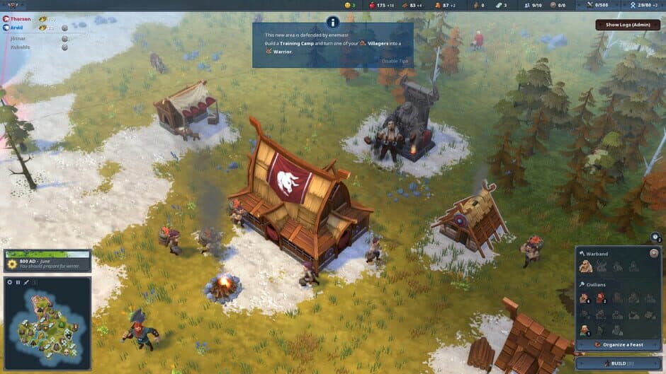 Скриншот 4 из Northgard: Himminbrjotir, Clan of the Ox