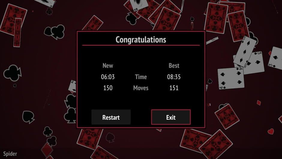 Скриншот 5 из Spider Solitaire Collection