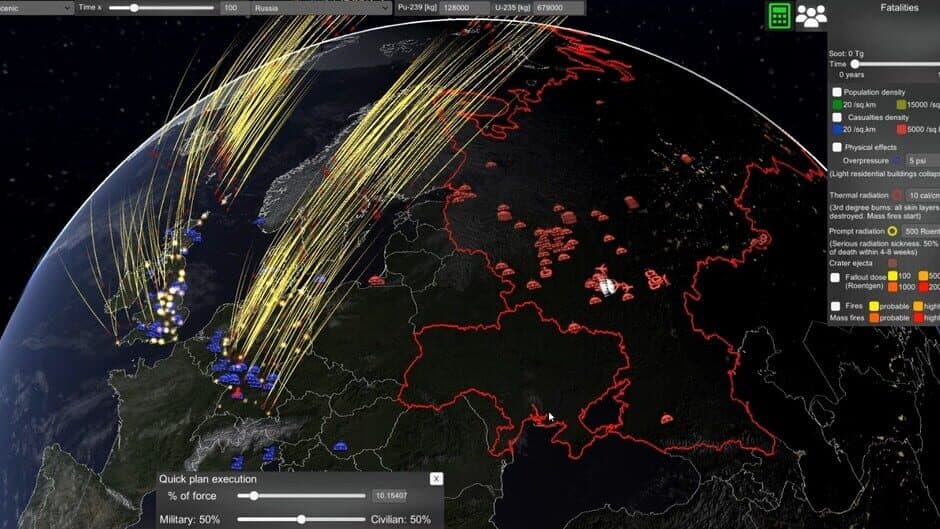 Скриншот 8 из Nuclear War Simulator