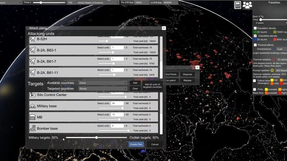 Скриншот 4 из Nuclear War Simulator