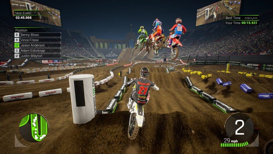 Скриншот 4 из Monster Energy Supercross: The Official Videogame 2 - Los Angeles Memorial Coliseum