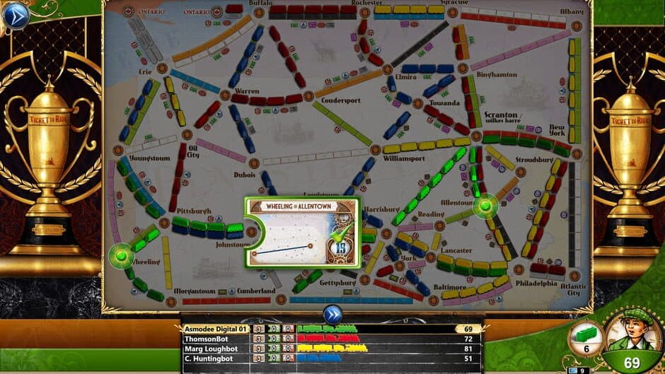 Скриншот 7 из Ticket to Ride: Pennsylvania