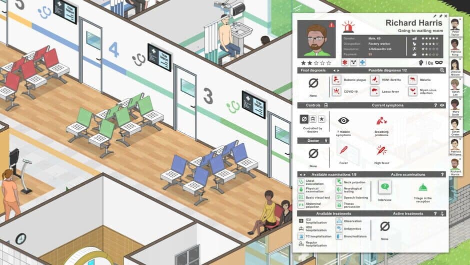 Скриншот 2 из Project Hospital: Department of Infectious Diseases