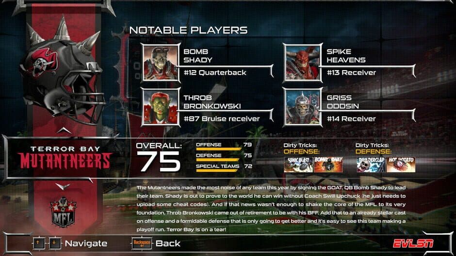 Скриншот 1 из Mutant Football League: Terror Bay Mutantneers