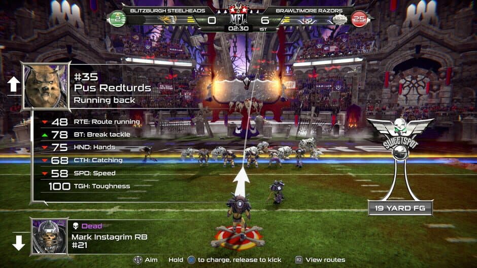Скриншот 10 из Mutant Football League: Brawltimore Razors