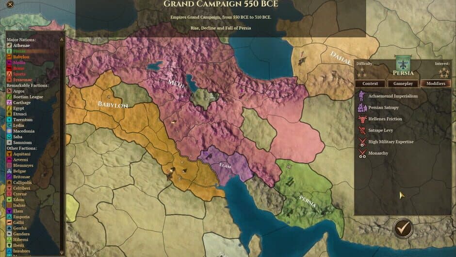 Скриншот 4 из Field of Glory: Empires - Persia 550-330 BCE