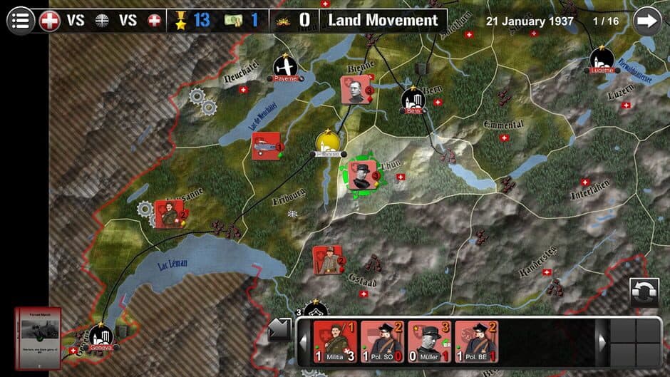 Скриншот 1 из Wars Across the World: Switzerland 1937