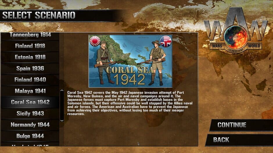 Скриншот 1 из Wars Across the World: Coral Sea 1942