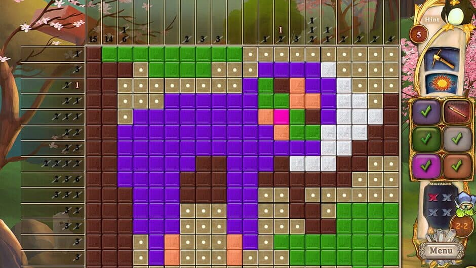 Скриншот 4 из Fantasy Mosaics 34: Zen Garden