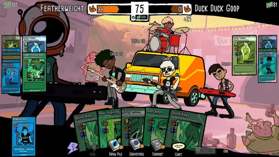 Скриншот 2 из Battle Bands: Rock & Roll Deckbuilder