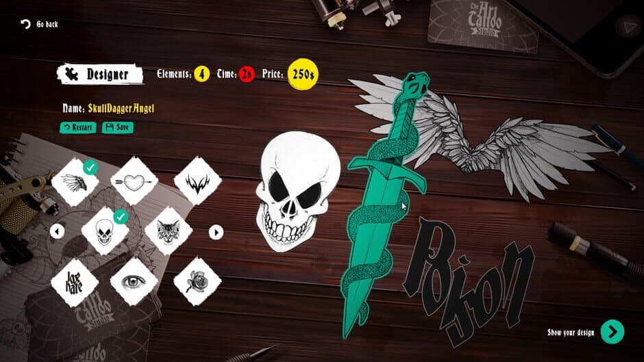 Скриншот 4 из Ink Studio: Tattoo Artist Simulator
