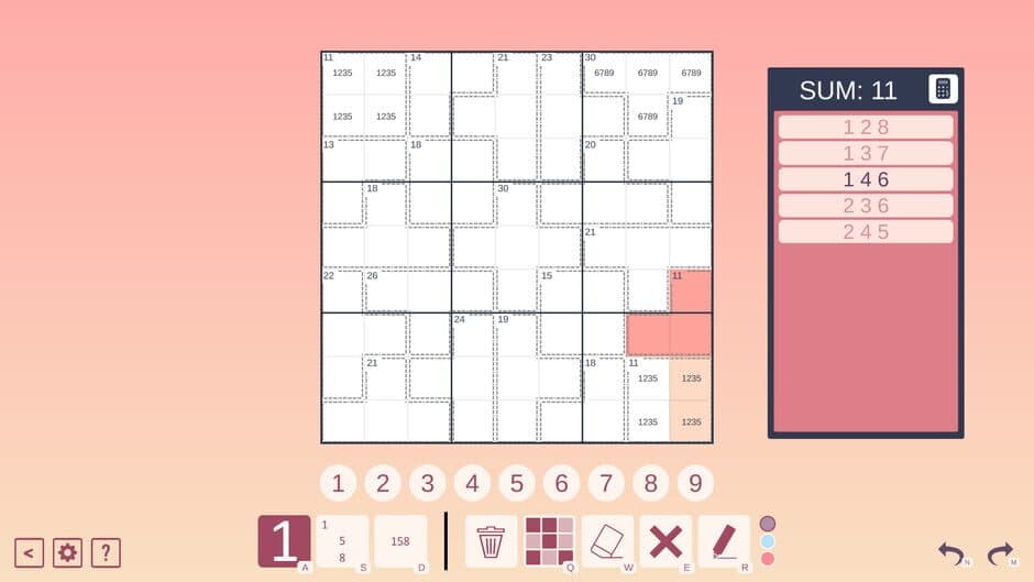 Скриншот 2 из Killer Sudoku