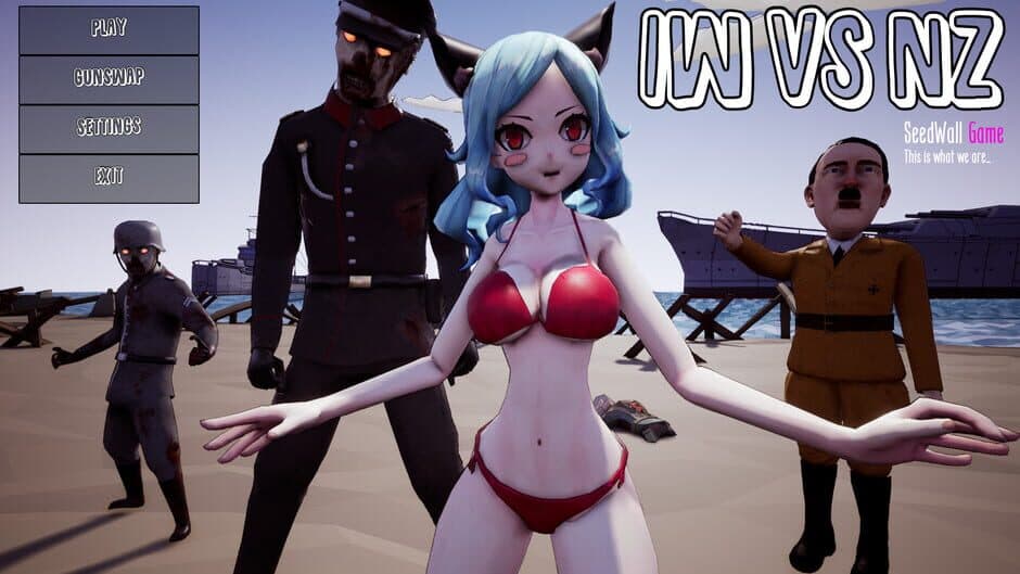 Скриншот 9 из Inglorious Waifu VS Nazi Zombies