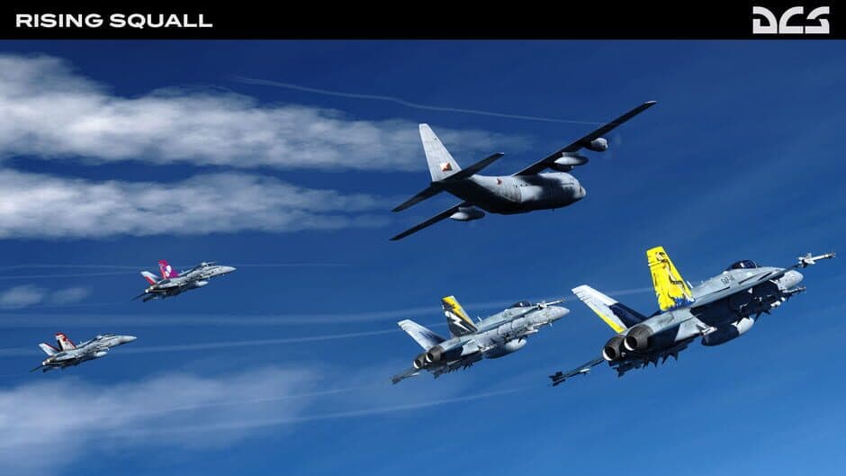 Скриншот 12 из DCS World: F/A-18C Hornet Rising Squall Campaign