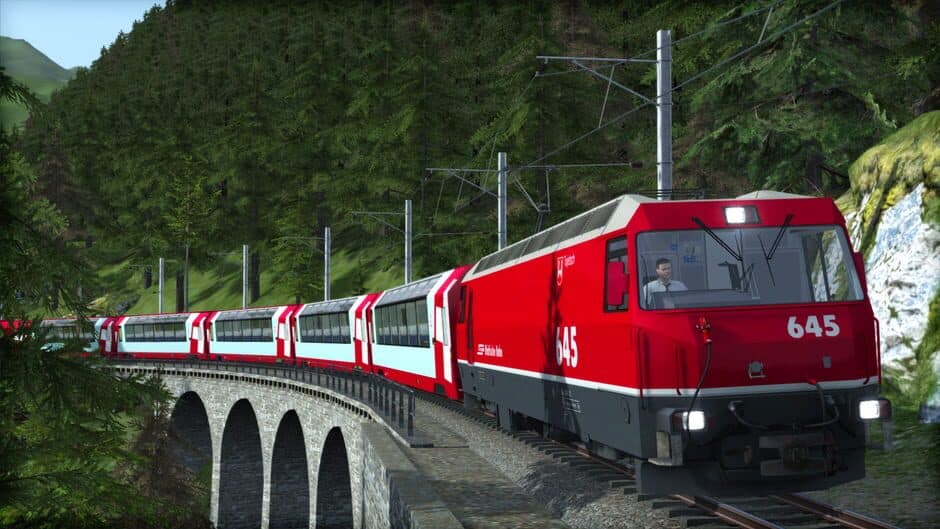 Скриншот 8 из Train Simulator: Albula Line: St Moritz - Thusis Route Add-On