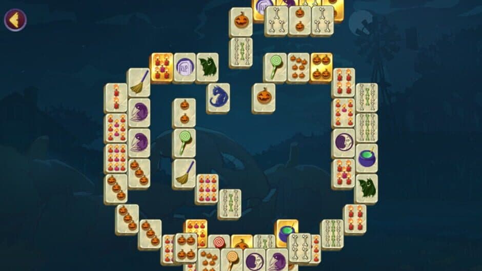 Скриншот 2 из Halloween Night Mahjong