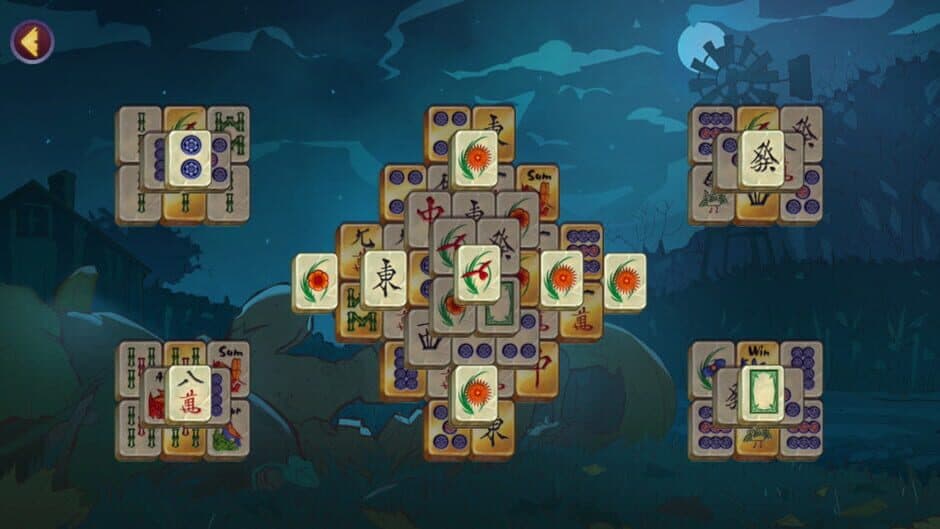 Скриншот 1 из Halloween Night Mahjong