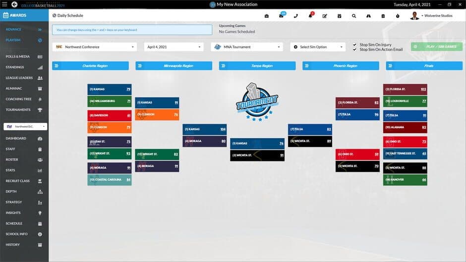 Скриншот 7 из Draft Day Sports: College Basketball 2021