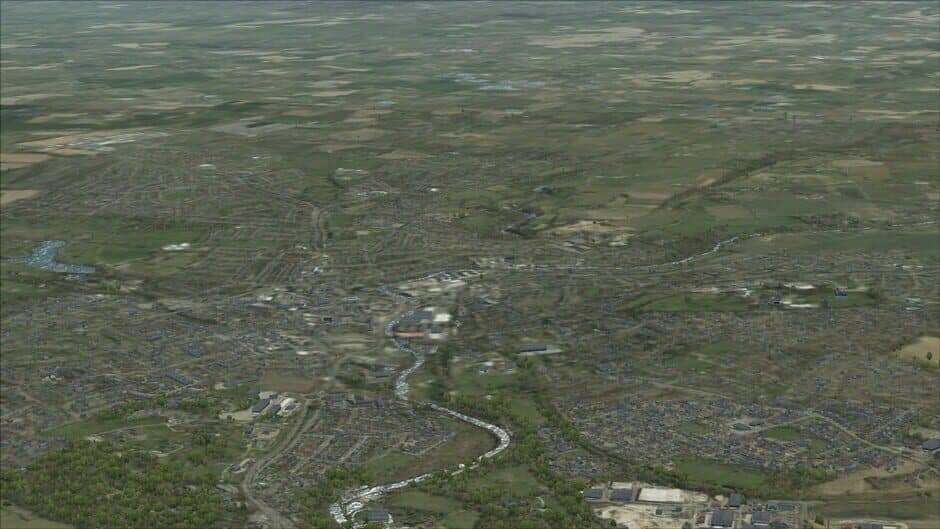 Скриншот 2 из Microsoft Flight Simulator X: Steam Edition - VFR Real Scenery NexGen 3D: Vol.1 - Southern England and South Wales