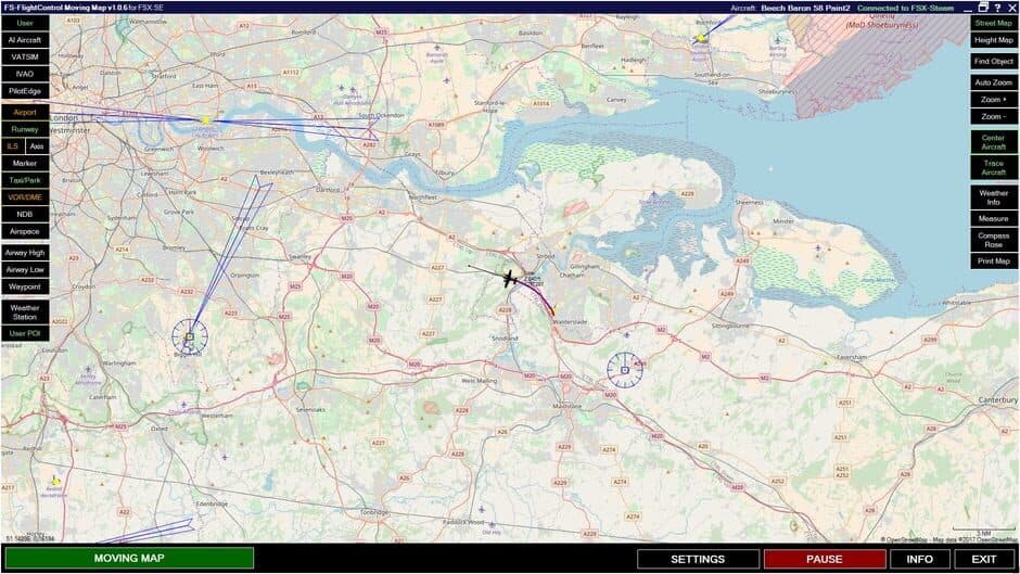 Скриншот 1 из Microsoft Flight Simulator X: Steam Edition - Moving Map