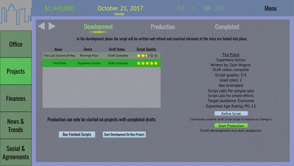 Скриншот 9 из Tinseltown Tycoon