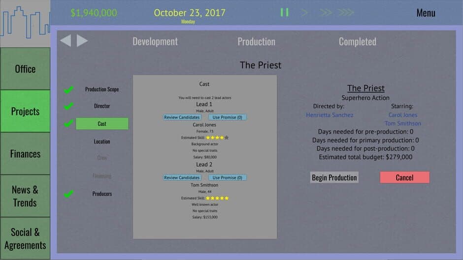 Скриншот 2 из Tinseltown Tycoon