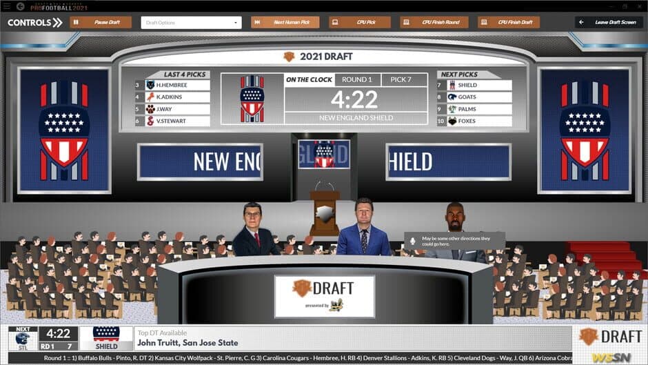 Скриншот 1 из Draft Day Sports: Pro Football 2021