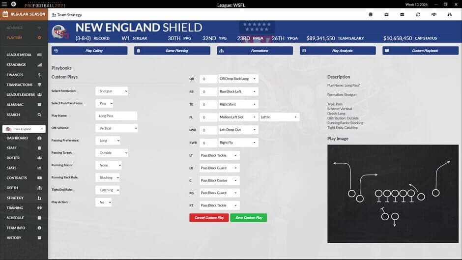 Скриншот 5 из Draft Day Sports: Pro Football 2021