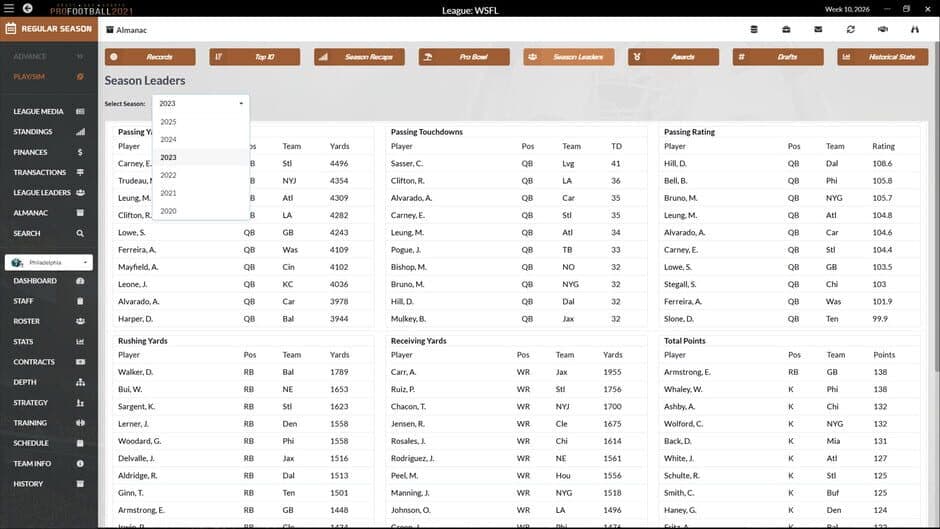 Скриншот 9 из Draft Day Sports: Pro Football 2021