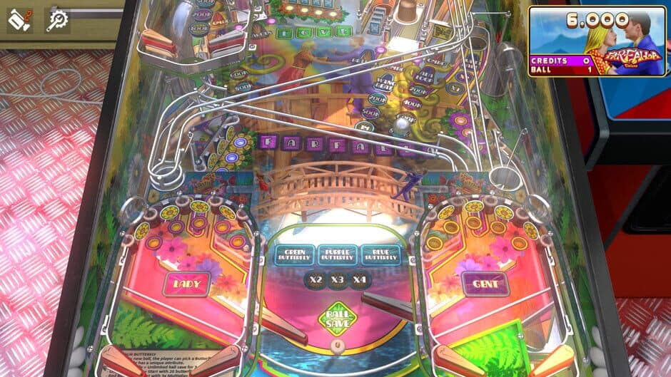 Скриншот 3 из Zaccaria Pinball: Farfalla Deluxe Pinball Table