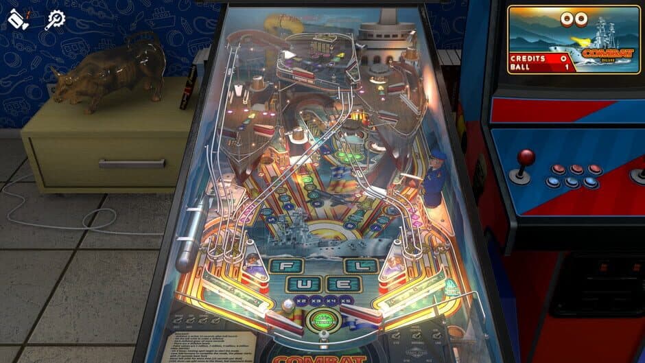 Скриншот 1 из Zaccaria Pinball: Combat Deluxe Pinball Table