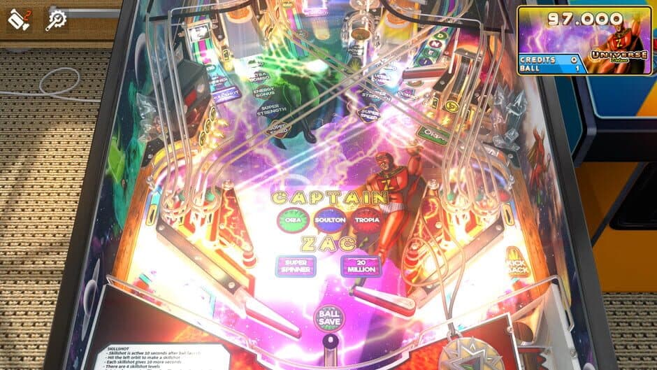 Скриншот 3 из Zaccaria Pinball: Universe Deluxe Pinball Table