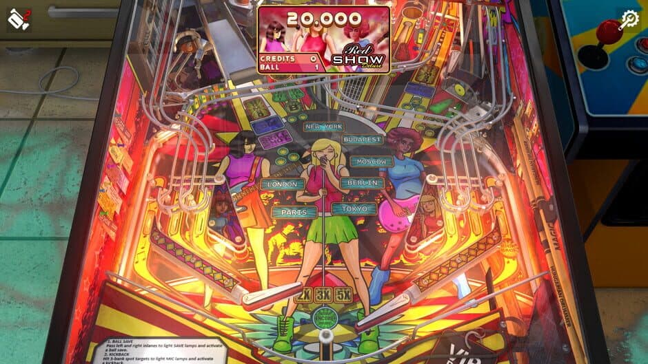 Скриншот 4 из Zaccaria Pinball: Red Show Deluxe Pinball Table
