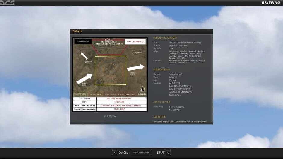 Скриншот 4 из DCS World: A-10C - Tactical Training Qualification Campaign