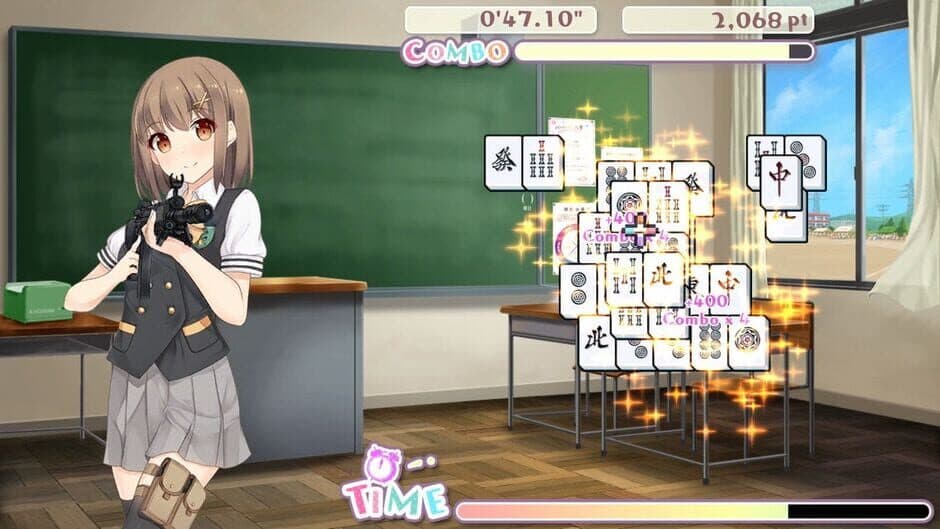 Скриншот 1 из Bishoujo Battle Mahjong Solitaire