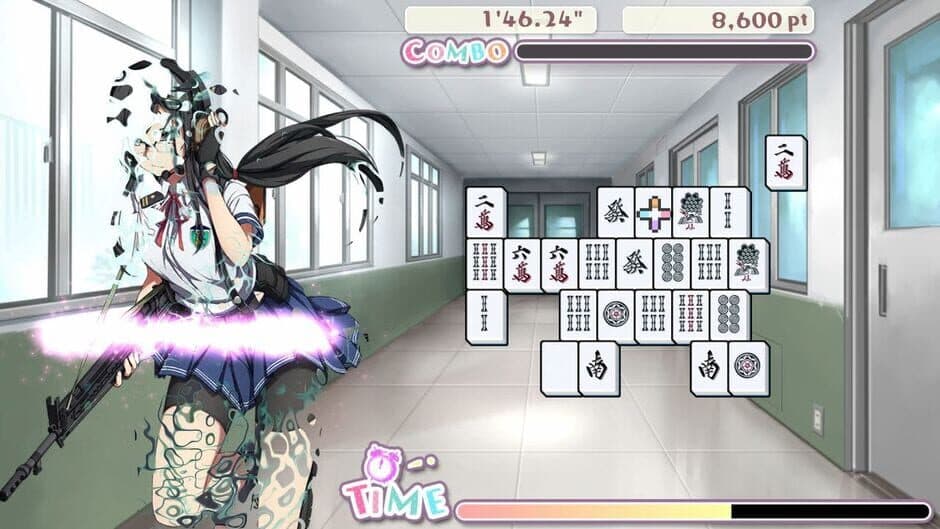 Скриншот 2 из Bishoujo Battle Mahjong Solitaire