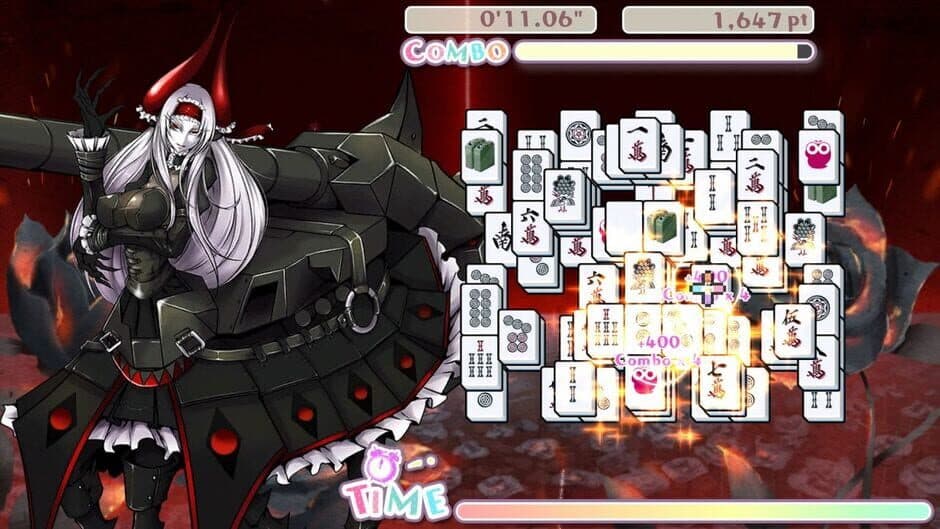 Скриншот 4 из Bishoujo Battle Mahjong Solitaire