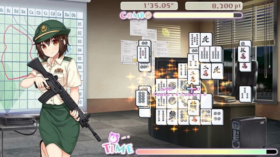 Скриншот 5 из Bishoujo Battle Mahjong Solitaire