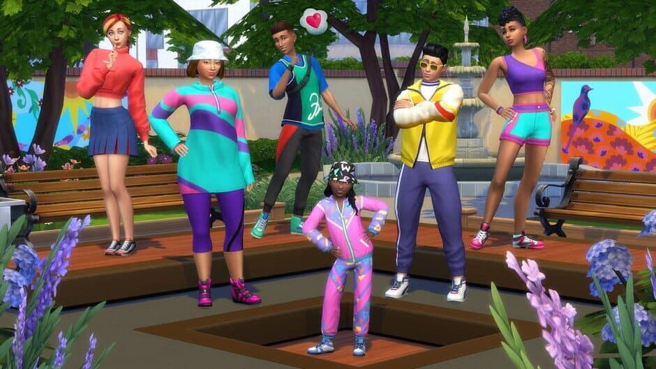 Скриншот 1 из The Sims 4: Throwback Fit Kit
