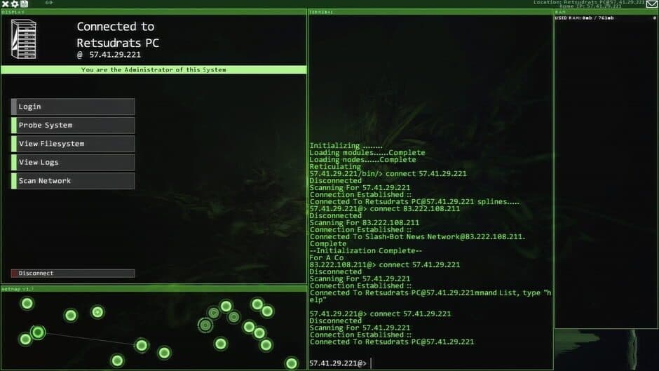 Скриншот 4 из Hacknet: Ultimate Edition