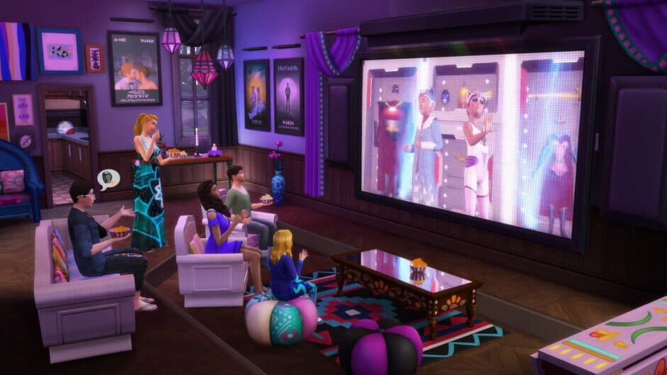 Скриншот 2 из The Sims 4: Movie Hangout Stuff