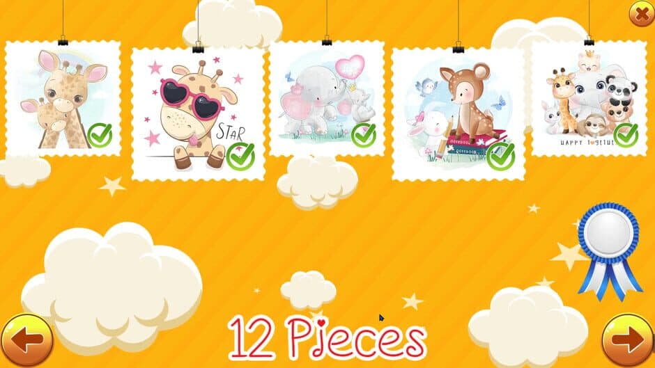 Скриншот 1 из Cute animal jigsaw puzzle